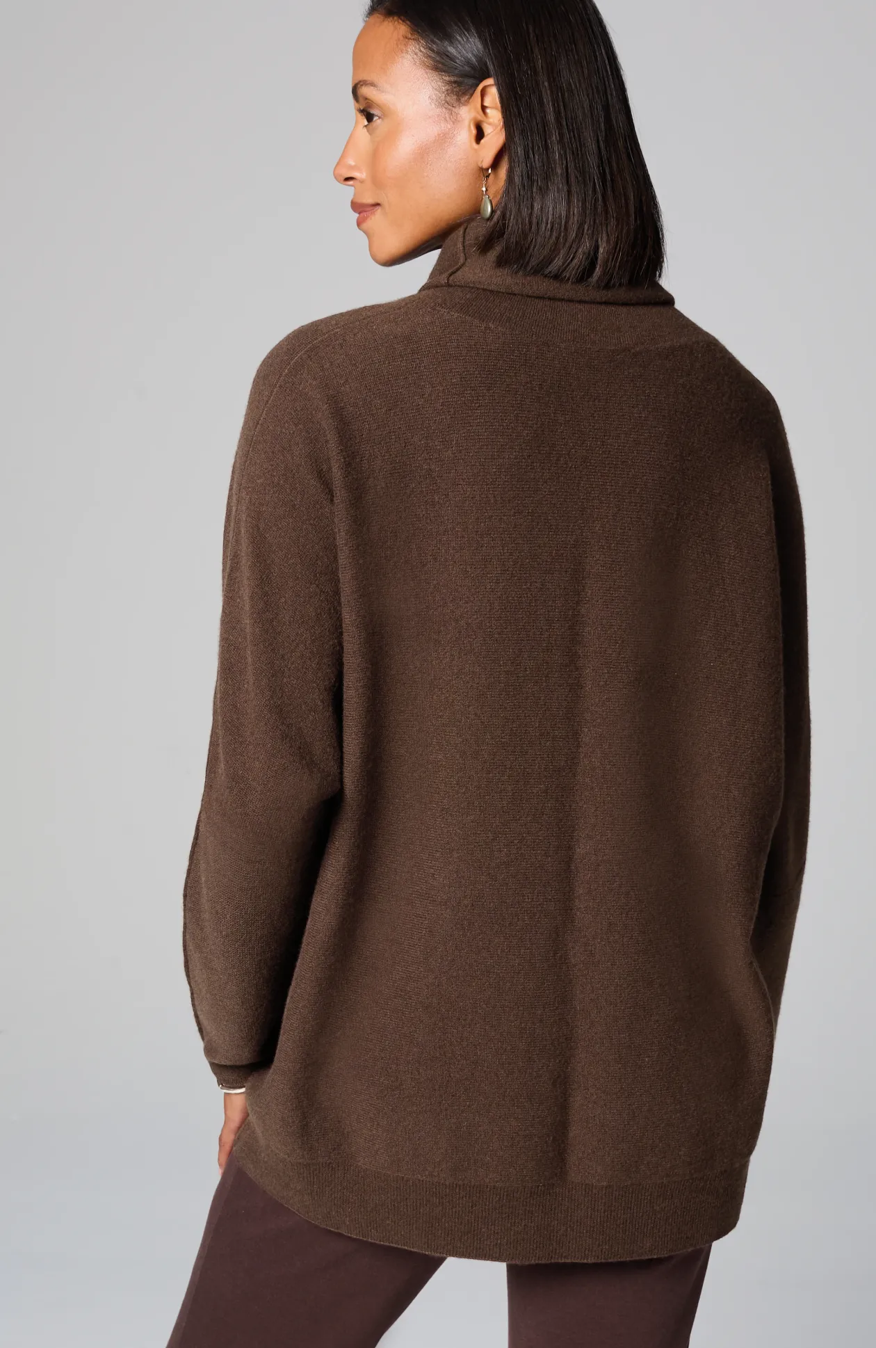 Pure Jill Scrunch-Neck Recycled-Cashmere Sweater