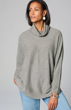 Pure Jill Scrunch-Neck Recycled-Cashmere Sweater