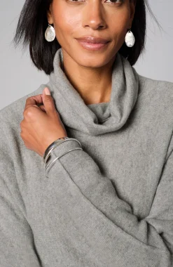 Pure Jill Scrunch-Neck Recycled-Cashmere Sweater
