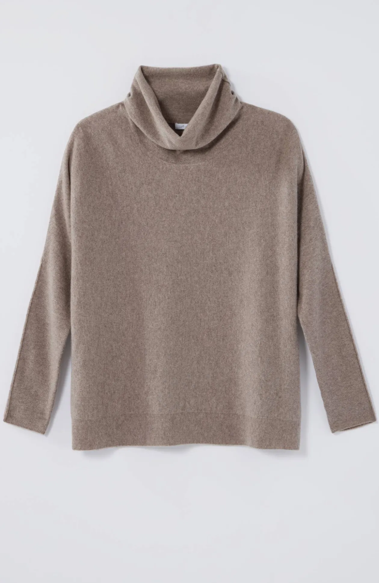Pure Jill Scrunch-Neck Recycled-Cashmere Sweater