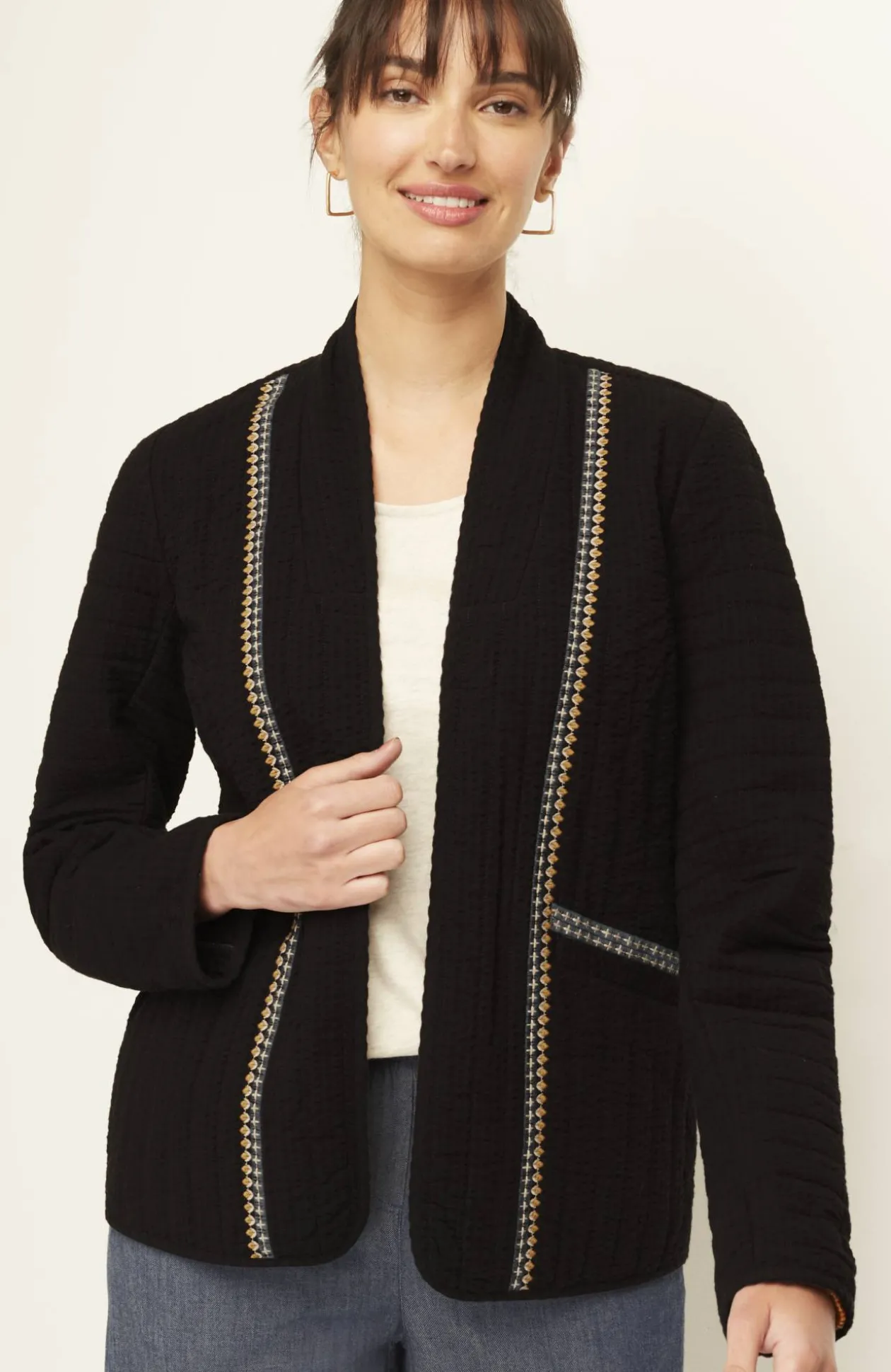 Pure Jill Seersucker Jacket
