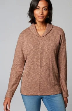 Pure Jill Shawl-Collar Dolman Top