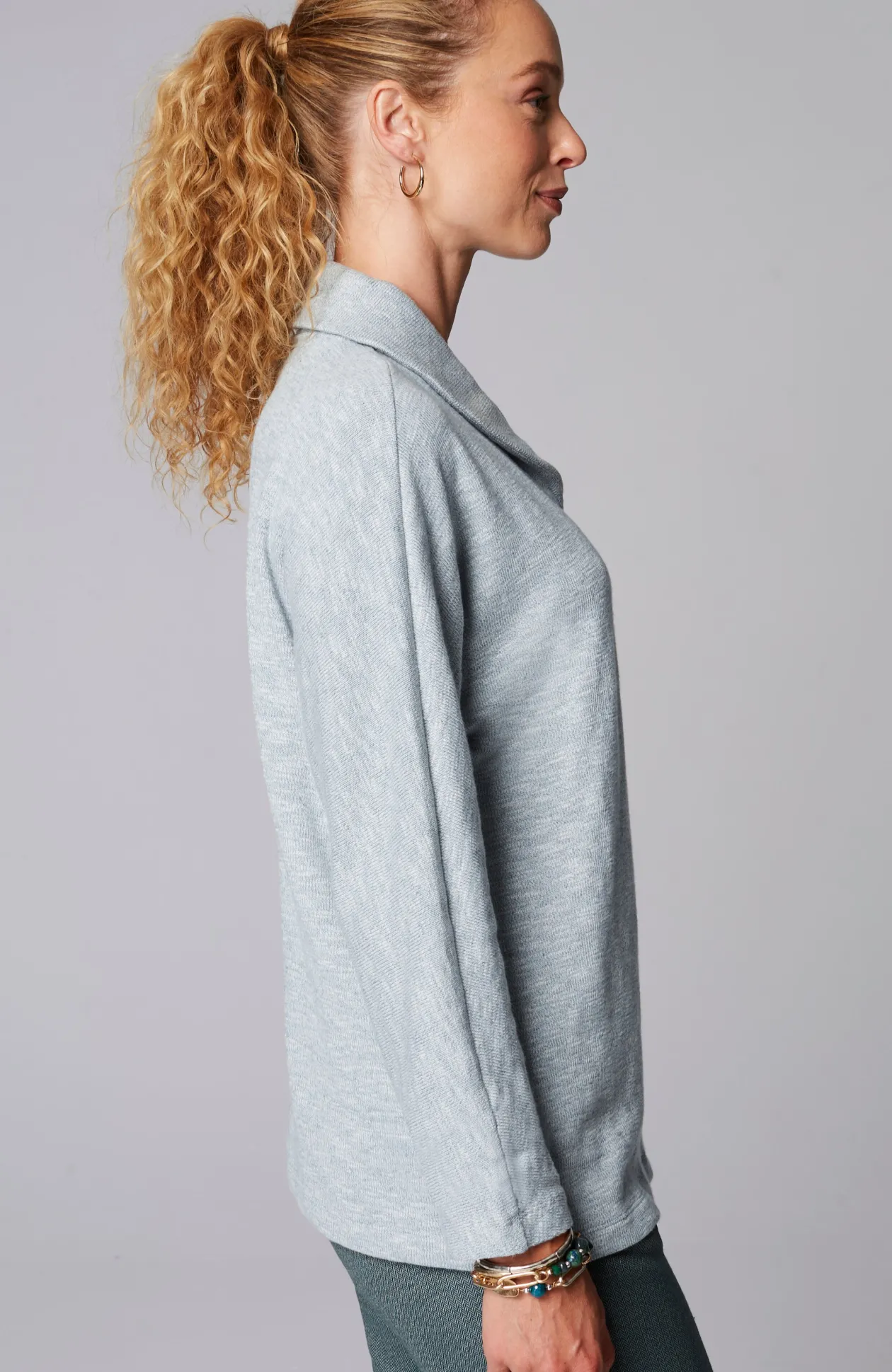 Pure Jill Shawl-Collar Dolman Top