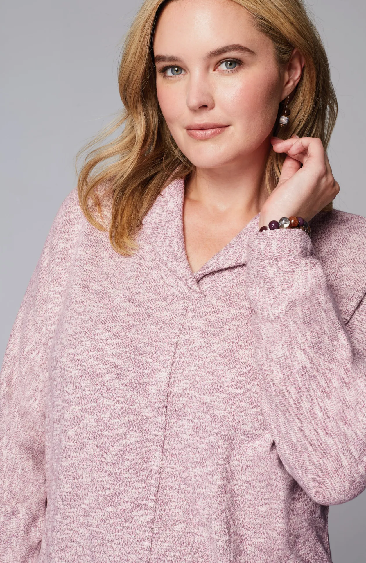 Pure Jill Shawl-Collar Dolman Top