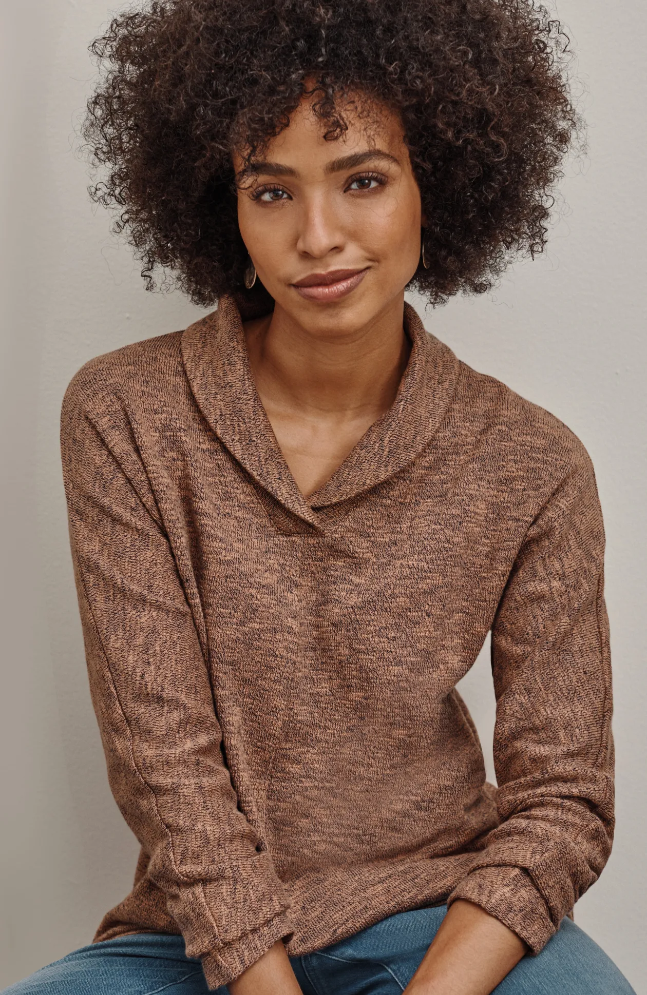 Pure Jill Shawl-Collar Dolman Top
