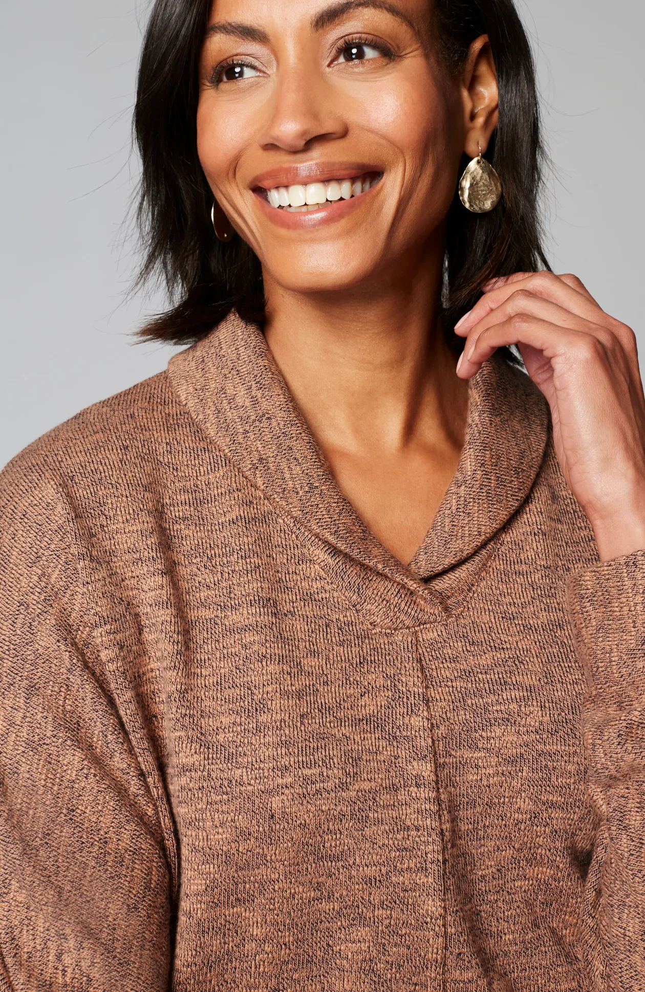 Pure Jill Shawl-Collar Dolman Top