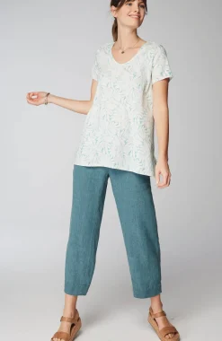Pure Jill Side-Slit Elliptical Tee