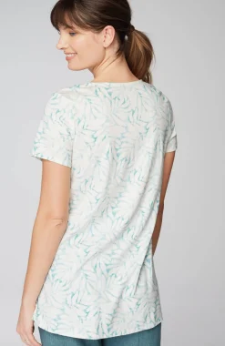 Pure Jill Side-Slit Elliptical Tee