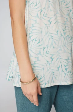 Pure Jill Side-Slit Elliptical Tee
