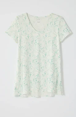 Pure Jill Side-Slit Elliptical Tee