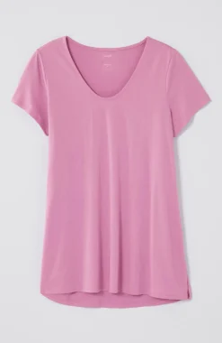Pure Jill Side-Slit Elliptical Tee