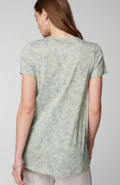 Pure Jill Side-Slit Elliptical Tee