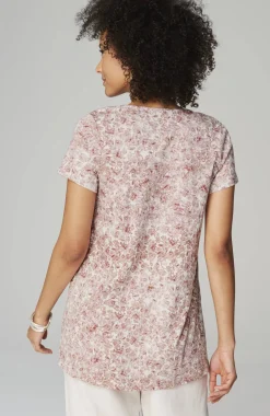 Pure Jill Side-Slit Elliptical Tee