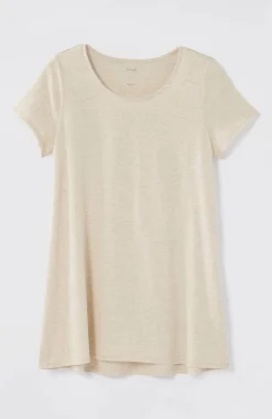 Pure Jill Side-Slit Elliptical Tee