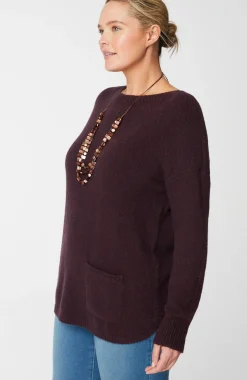 Pure Jill Single-Front-Pocket Sweater