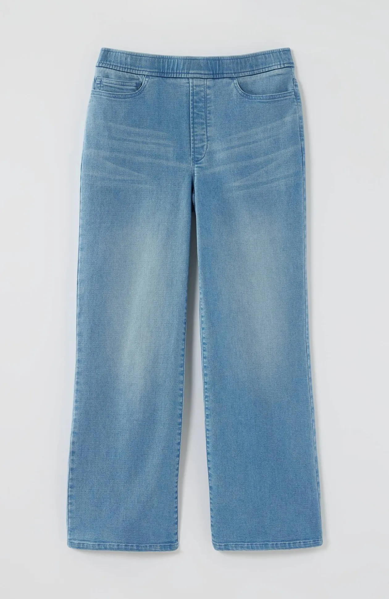 Pure Jill Soft Indigo Wide-Leg Crops