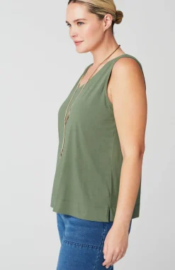 Pure Jill Soft-V-Neck Layering Tank