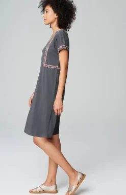 Pure Jill Soft-V-Neck T-Shirt Dress