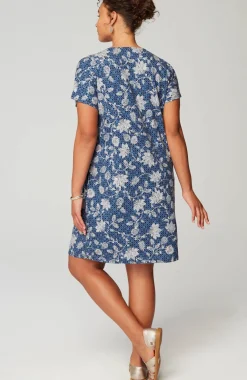 Pure Jill Soft-V-Neck T-Shirt Dress