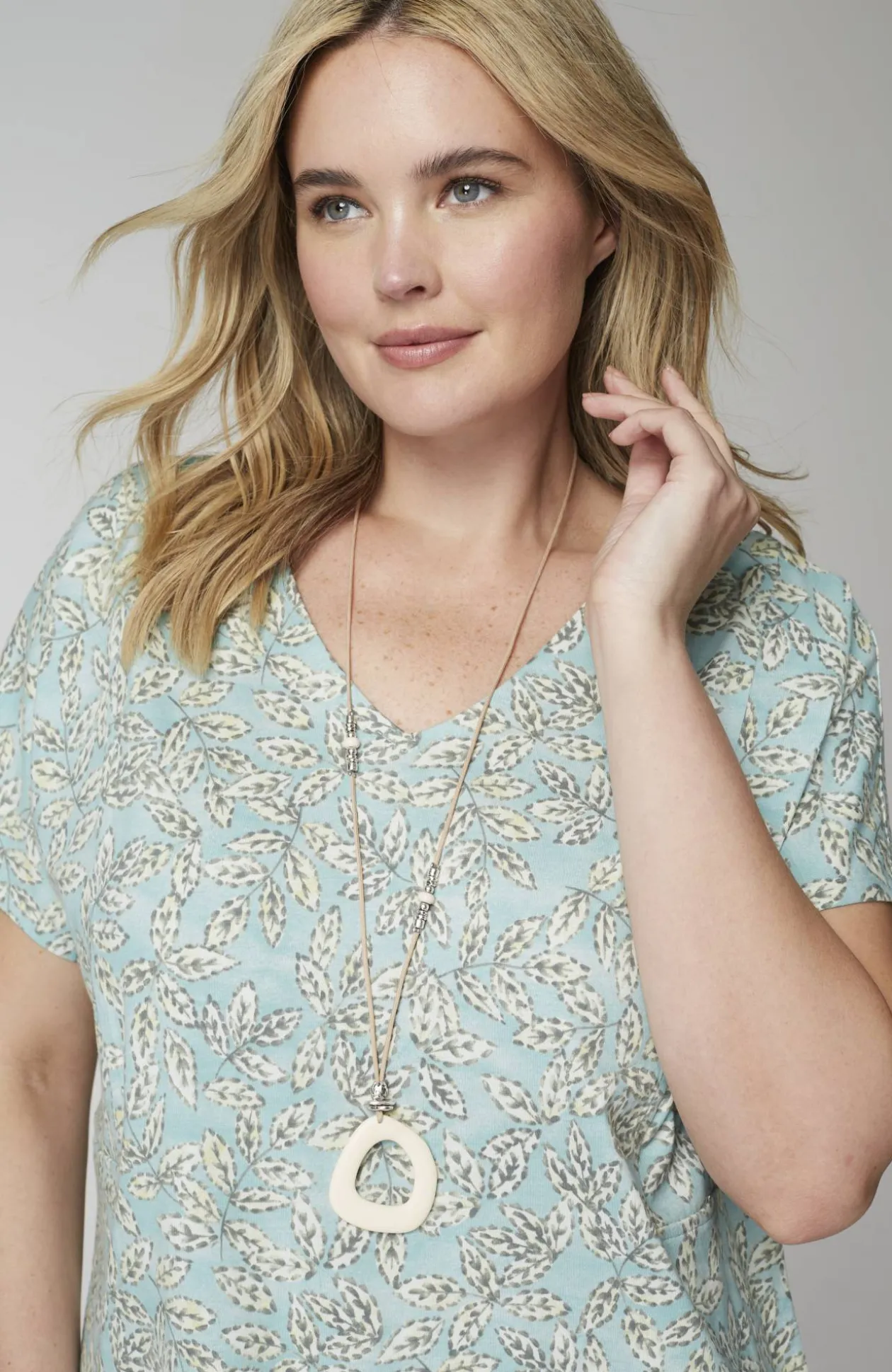 Pure Jill Soft-V-Neck T-Shirt Dress