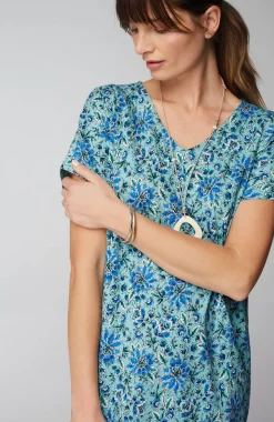 Pure Jill Soft-V-Neck T-Shirt Dress