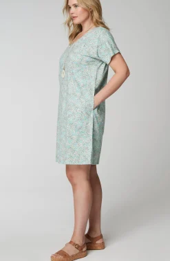 Pure Jill Soft-V-Neck T-Shirt Dress