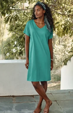 Pure Jill Soft-V-Neck T-Shirt Dress