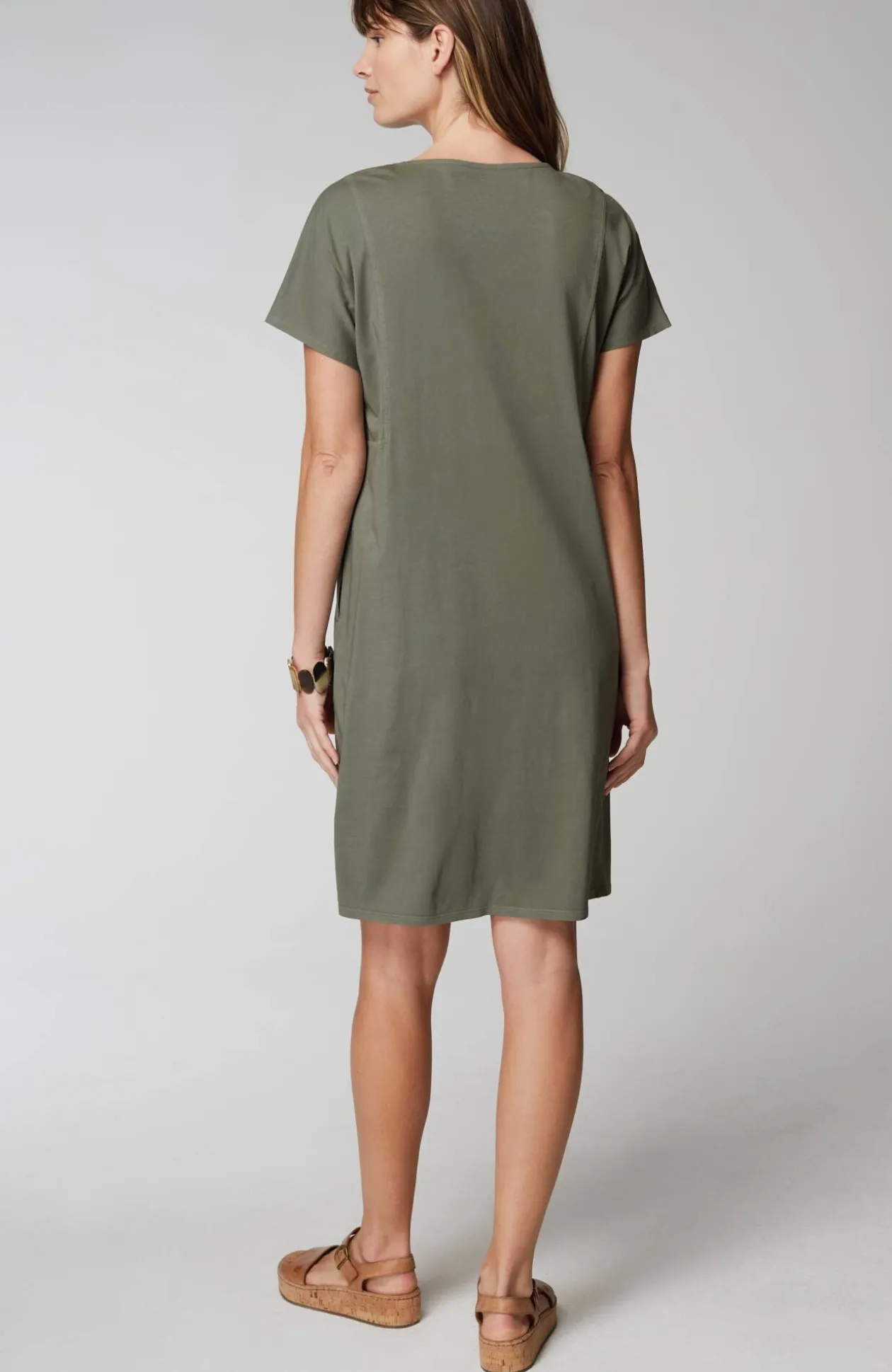 Pure Jill Soft-V-Neck T-Shirt Dress