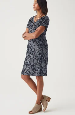 Pure Jill Soft-V-Neck T-Shirt Dress