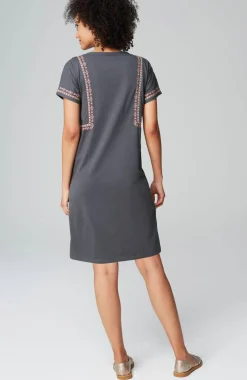 Pure Jill Soft-V-Neck T-Shirt Dress