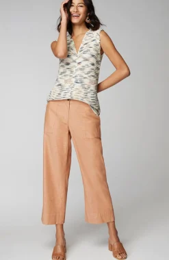 Pure Jill Space-Dye Sleeveless Sweater