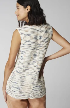 Pure Jill Space-Dye Sleeveless Sweater