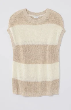 Pure Jill Striped Short-Sleeve Sweater