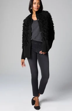 Pure Jill Textured Fringe Cardi