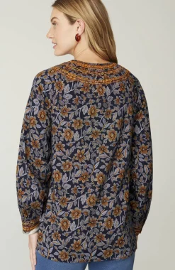 Pure Jill Twill Embroidered Tunic
