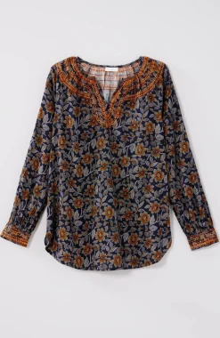 Pure Jill Twill Embroidered Tunic