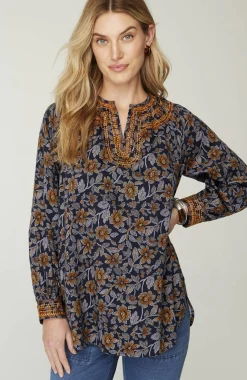 Pure Jill Twill Embroidered Tunic