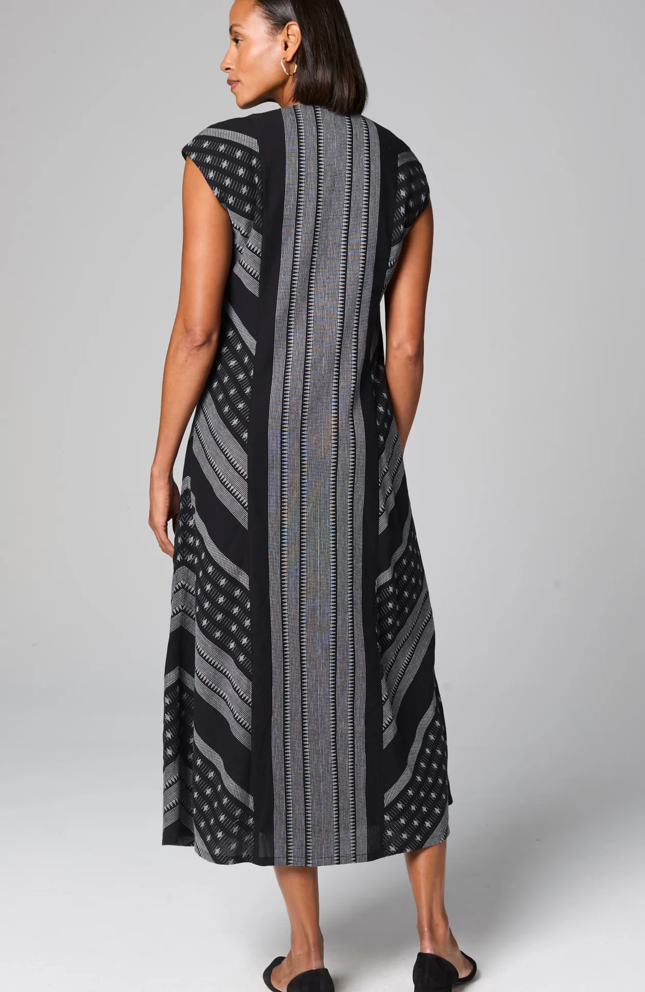 Pure Jill Yarn-Dyed Dobby Maxi Dress