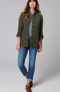 Quilted-Cord Barn Jacket