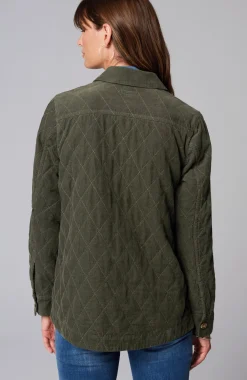 Quilted-Cord Barn Jacket