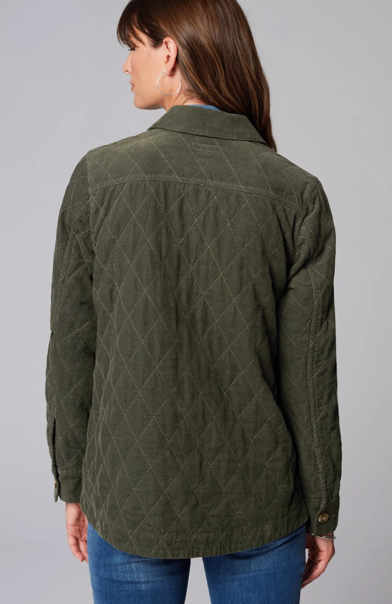 Quilted-Cord Barn Jacket