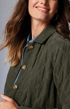 Quilted-Cord Barn Jacket