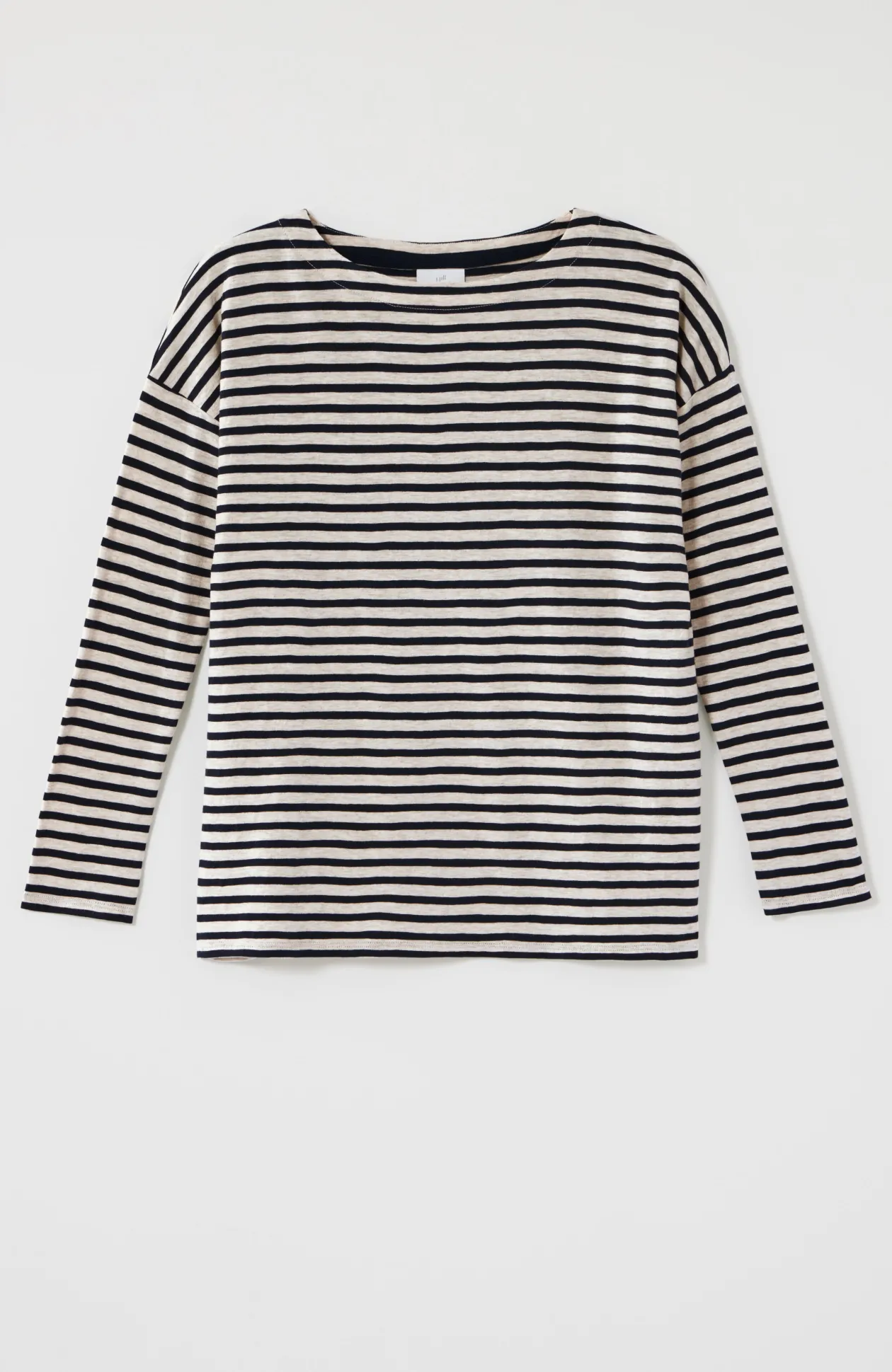 Relaxed Boat-Neck Tee