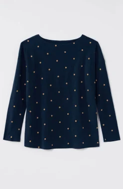 Relaxed Boat-Neck Tee