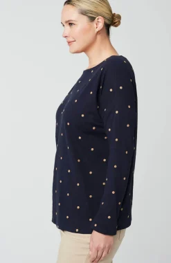 Relaxed Boat-Neck Tee