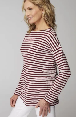 Relaxed Boat-Neck Tee