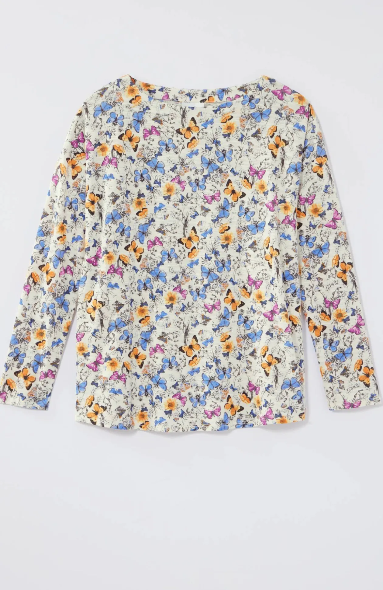 Relaxed Boat-Neck Tee