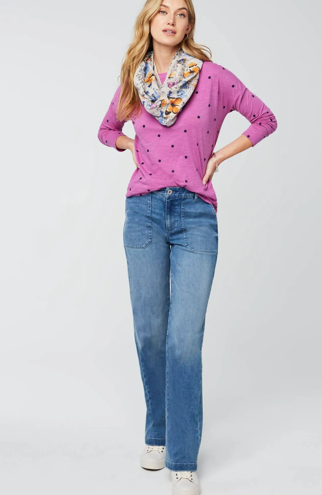 Relaxed Boat-Neck Tee