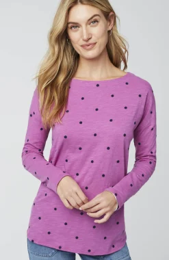 Relaxed Boat-Neck Tee