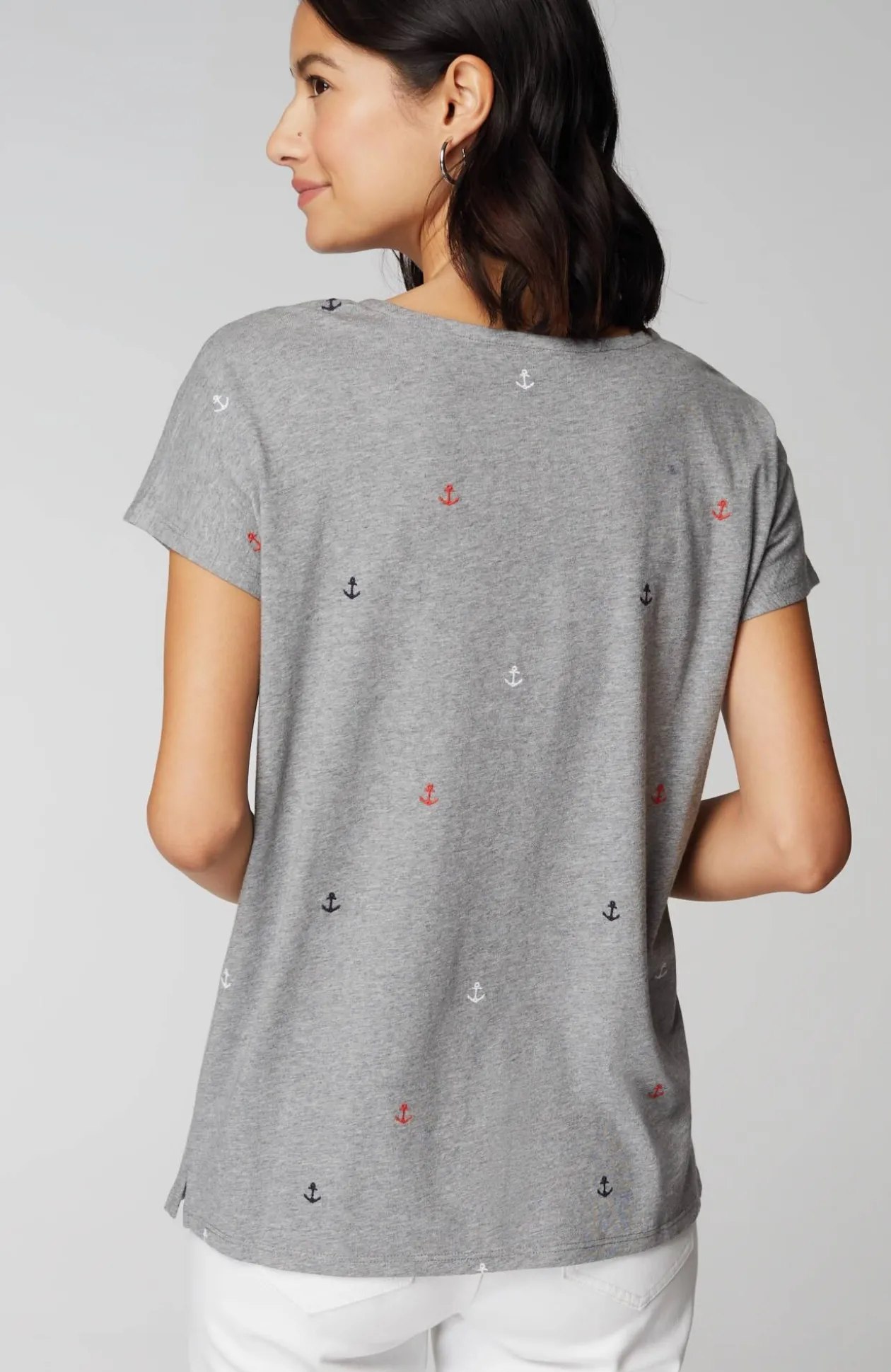 Relaxed Dolman-Sleeve Tee